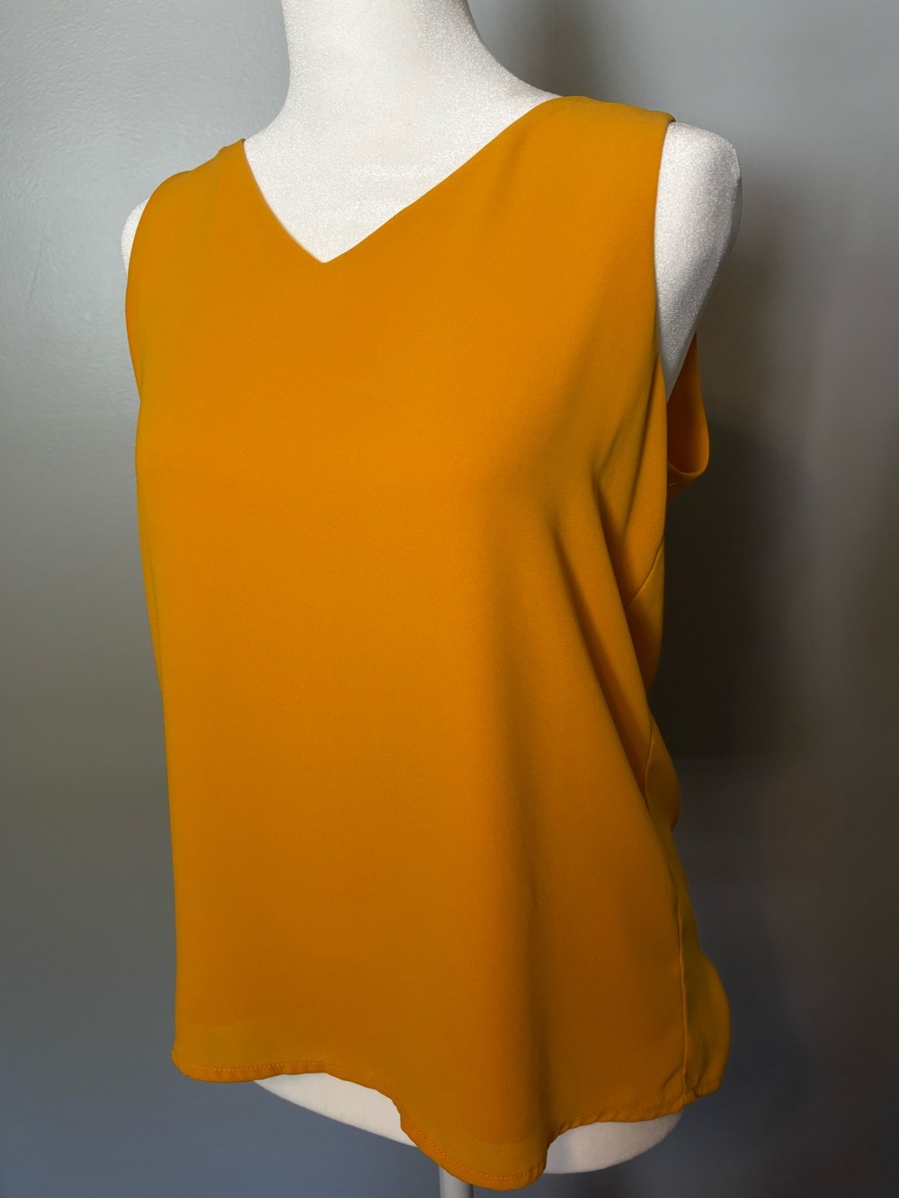 Versona Golden Mustard V-Neck Sleeveless Camisole